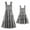 Black, variant on FYMNSI Mommy and Me Plaid Print Dresses with Pockets Sleeveless Smocked Long Sundress Casual High Waist Midi Tank Dress Green (Women XS)