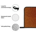 thumbnail image 4 of Daiia Orange Glitter Pattern Oven Mitts and Pot Holders 4 pcs Set,High Heat Resistant 500 Degree Extra Thicken Long Kitchen Cotton Oven Glove, 4 of 6