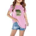 thumbnail image 2 of Zwiiyzr Unisex Print Short Sleeve Tee for Kids (3-12Y) - Trendy Summer Top with Colorful Design - Comfortable and Breathable Pink, 2 of 4
