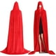 thumbnail image 1 of Qarigey Traje medieval con capucha de tela, amplia aplicación y estilo único para Halloween, capa de terciopelo rojo negro Disfraces de disfraces rojo, 1 of 6