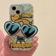thumbnail image 1 of Powerpuff Girl Stand Holder Funda De Teléfono Para IPhone 11 13 14 12 Pro MAX X XR XS 6 6S 7 8 Plus SE 2020 11Pro 14Plus Silicona Suave Protector A Prueba De Golpes Transparente Laser Wave Cubierta, 1 of 3