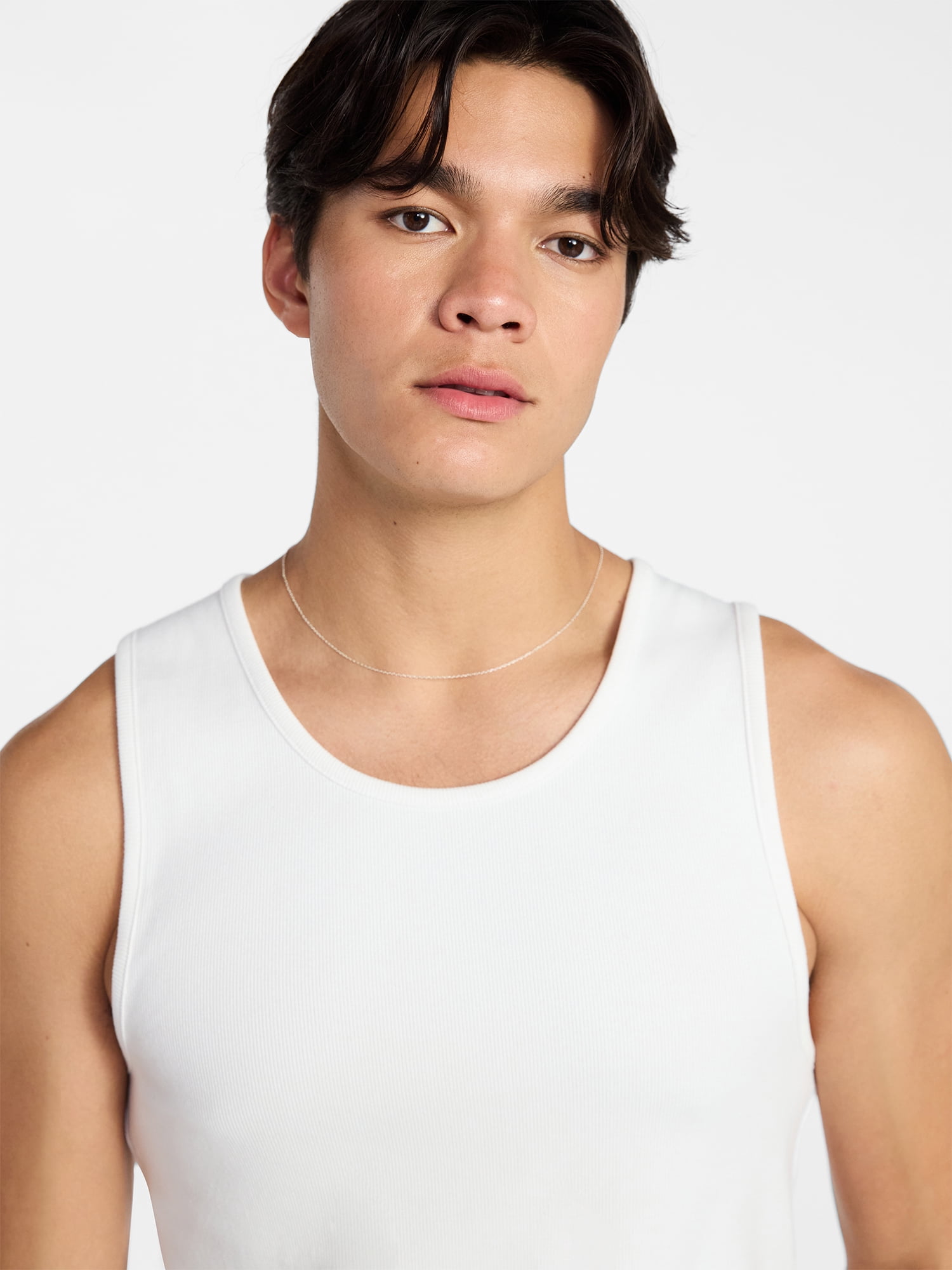 No Boundaries Ribbed Tank Top, Men's XS-5XL