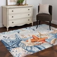 thumbnail image 3 of Kitchen Mats for Floor 3x5 Ft, Blue Coastal Non Slip Area Rugs for Kitchen Bedroom Entryway, Summer Beach Starfish Weeping Eucalyptus Vintage Washable Carpet Runner Rug Floor Mats for Bedroom, 3 of 8