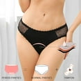 thumbnail image 4 of Seductiva Clearance Women's Thong Underwear Women's Fashionable Casual Lace Menstrual Underwear Breathable Thong, 4 of 9