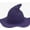 Purple, variant on Xfvqtps Halloween Witch Hat for Women Wide Brim Foldable Halloween Spire Hats for Party Accessory Gray