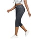 thumbnail image 1 of Pantalones Elásticos de Cintura para Mujeres Caminando Casual con Bolsillos Impresos No Tejido Denim Imitación Denim Cómodo para Fuera Pantalones de Cintura Alta para Mujeres, 1 of 9