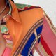 thumbnail image 4 of Blusas De Verano Blusas básicas estampadas Camisa con cuello en V Mujer Manga larga Traje diario (Naranja XL) Ygjytge para Mujer Naranja T L, 4 of 8