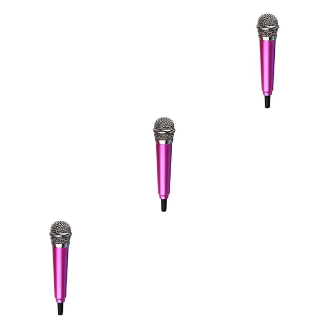 Bearachild Mini micrófono de audio portátil X3 Modelos de metal sin soporte y auriculares Type4 NO4