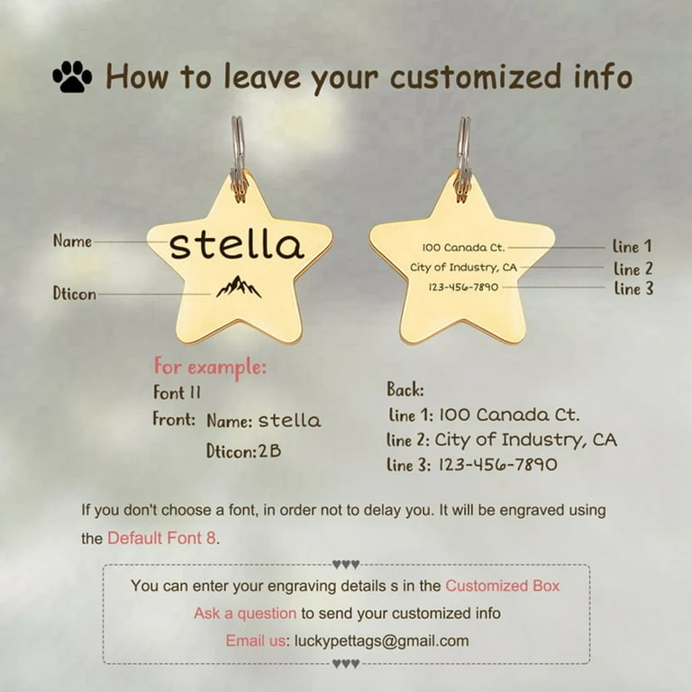 Pretty dog cheap tags