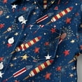 thumbnail image 4 of MKOSPLRT Stars Stripes Kids Shirts 2-15 Years Short Sleeve Button Down Shirts Funny American Flag Shirts Casual Summer Beach Tees, 4 of 9