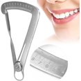 thumbnail image 1 of 1 calibrador de dientes, instrumento de medición de calibrador de dientes de cera de acero inoxidable de 0-10 mm Sailing Electrónica, 1 of 4