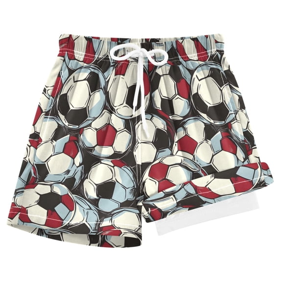 joogoo Football Soccer Ball Boys Swim Trunks Beach Swimsuit Shorts Boxer 8Y