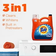Tide Ultra Oxi Liquid Laundry Detergent, 74 Loads, 105 fl oz, HE Compatible