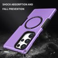 thumbnail image 2 of Galaxy S22 Ultra Case, Military Grade Drop Protection,Skin-Friendly Compatible with MagSafe Silicone & PC Double Layer Protection Shockproof Cover  Samsung Galaxy S22 Ultra, Purple, 2 of 10