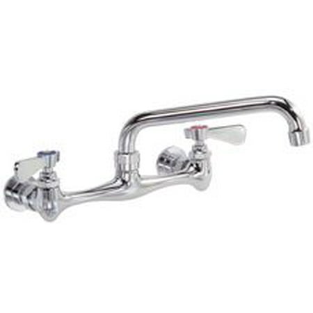 Free Sink Faucet Proplus Lead-Free Wall-Mounted Commercial Sink Faucet With 12-Inch Spout, Chrome-Plated ()