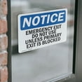 thumbnail image 4 of (2 Pack) Emergency Exit Do Not Use Unless Primary OSHA Notice Sign, 4 of 7