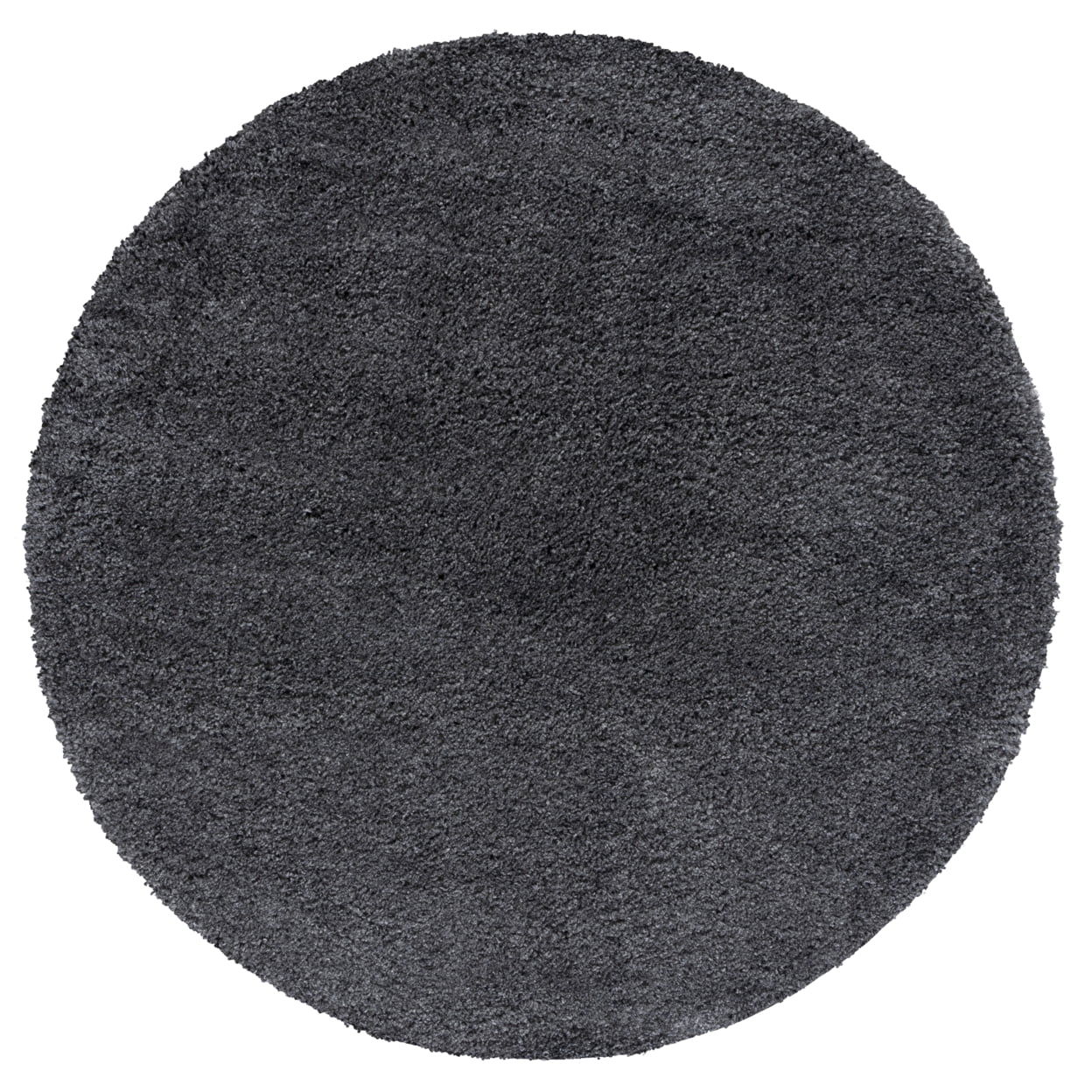 SAFAVIEH Santa Monica Chelsey Solid Shag Runner Rug, Dark Grey, 2'3" x 7'