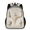 Beige, variant on Adult Jungle Animals Travel Backpack, Casual Daypack with Adjustable Shoulder Straps, Tropical Leaves Laptop Backpack