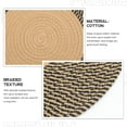 thumbnail image 3 of unbranded Alfombra Trenzada Redonda De Multicolor Para En Dormitorio Y, 3 of 5