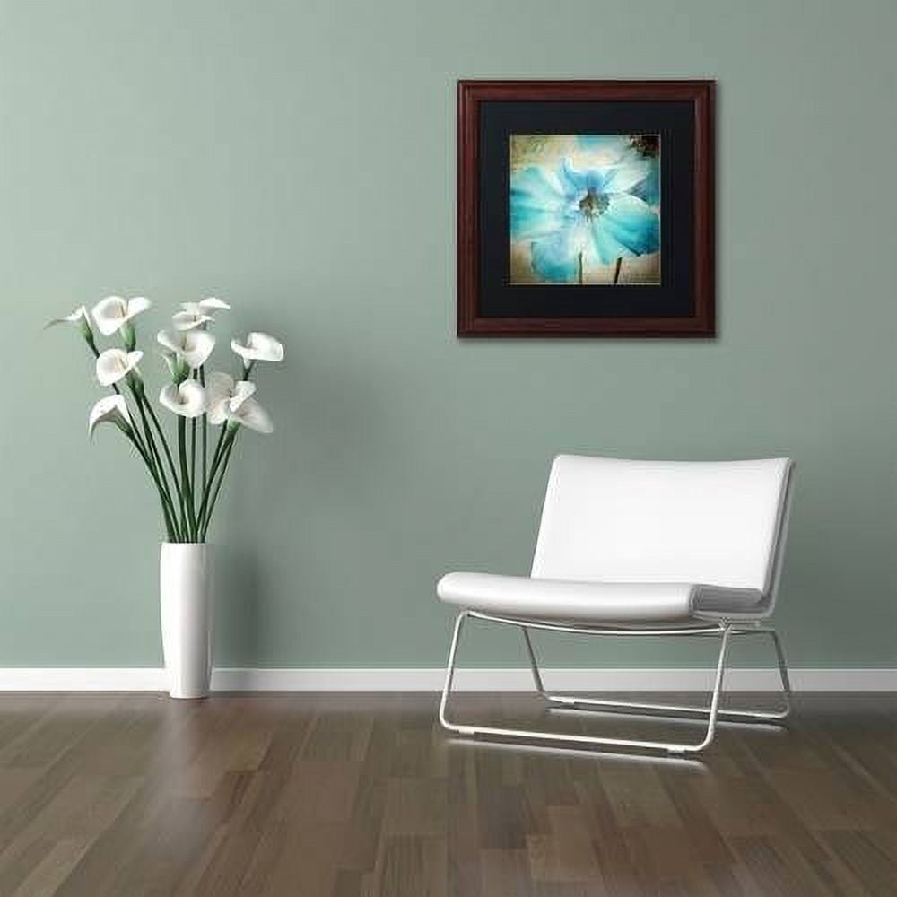 Trademark Fine Art "Himalayan Blue II" Canvas Art by Color Bakery Black Matte, Wood Frame