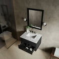 thumbnail image 4 of Tuckerton 30 in W x 22 in D Black Single Bath Vanity and Carrara Marble Top, 4 of 11