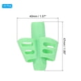 thumbnail image 2 of Uxcell 6 Pcs 2 Fingers Handwriting Pencil Grippers, Green, 2 of 6