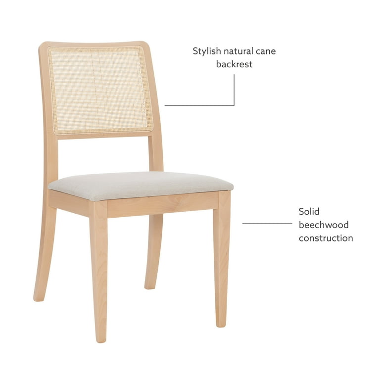 Linon Holland Woven Rattan Back Dining Chair 18