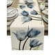 thumbnail image 3 of Camino de mesa de lino con estilo de verano, mantel de comedor, mantel de tela para el hogar, mesa de comedor, armario de sala de estar, azul, 3 of 6