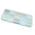 thumbnail image 4 of Craft Seed Beads, Plastic Box Packaging Glass Seed Beads  For Clothes Light Green,Blue,Yellow,Light Purple, 4 of 8
