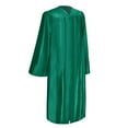 thumbnail image 2 of Endea Graduation Shiny Emerald Green Graduation Gown  Cap, 2 of 9