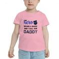 thumbnail image 2 of My Hero Wears A Badge I Call Him Daddy Cute Toddler T-Shirts for Boys Girls (Pink, Youth M), 2 of 5