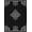 Black White, Pattern 16, variant on ODIKA 8'x10' Washable Area Rug Gothic Decorative Witchy Filigree Symmetrical Lunar Goth Corridor for Dining Room, Large Office, Lounge, Non-Slip Chair-Friendly Mat
