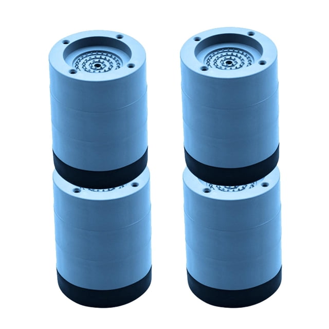 4 almohadillas antivibración para lavadora, secadora y refrigerador. Azul 8.5cm