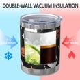 thumbnail image 2 of 12oz Tumblers Halloween Pumpkin Skull Pattern Vacuum Insulated Stainless Steel Travel Tumbler Cups Mug with Lid and Straw for Beer,Coffee,Beverages with Cleaning Brush for Cold & Hot Drinks, 2 of 5