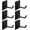 6 Packs Black - Single Hook, variant on 6 Pack Self Adhesive Wall Hooks, Heavy Duty 44LB Max, 304 Stainless Steel Silver Sticky Hooks, Towel Robe Coat Hooks for Bathroom, Shaver & Hat Hanging