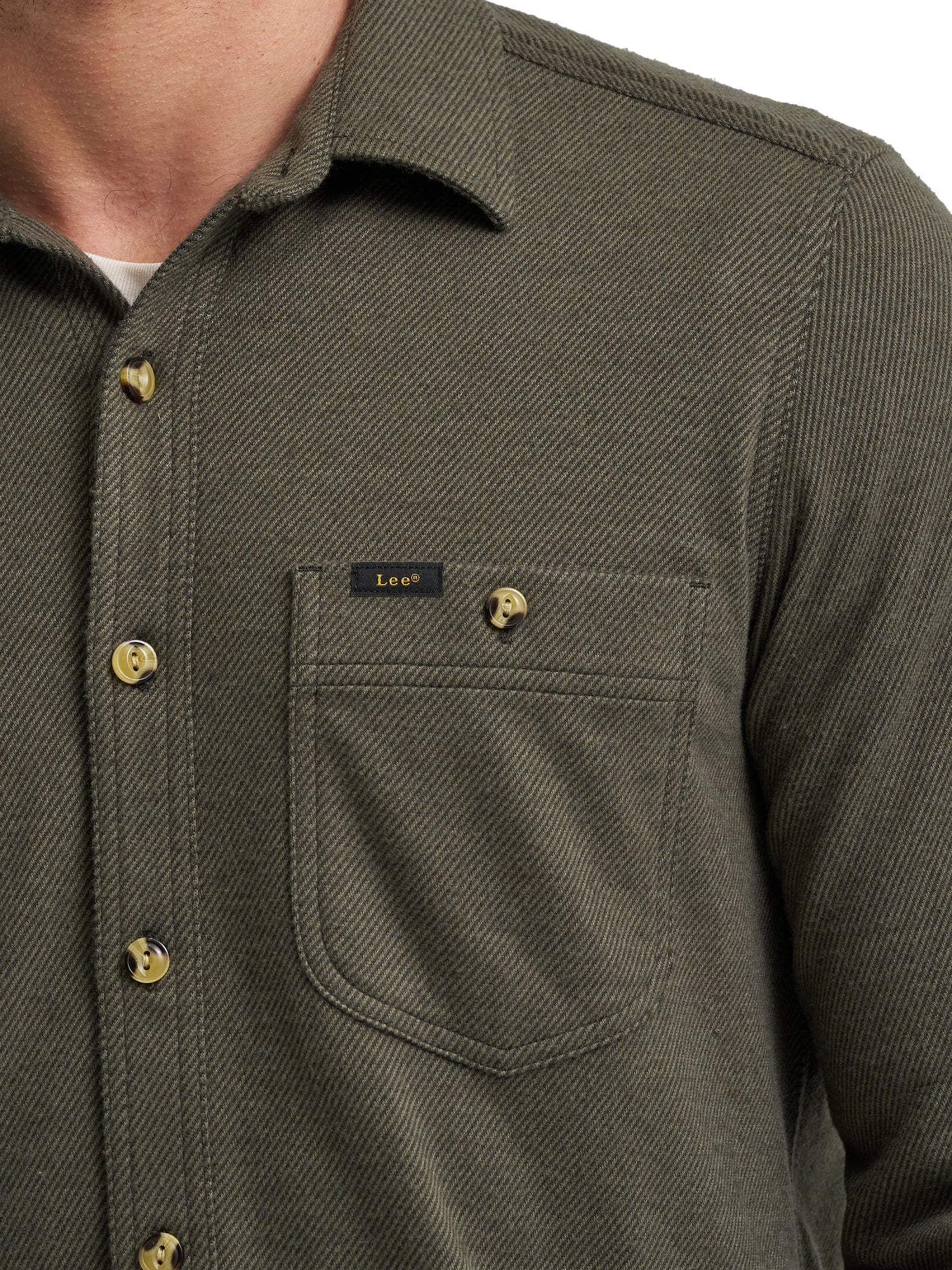 Lee® Men's Brushed Knit Shop Shirt