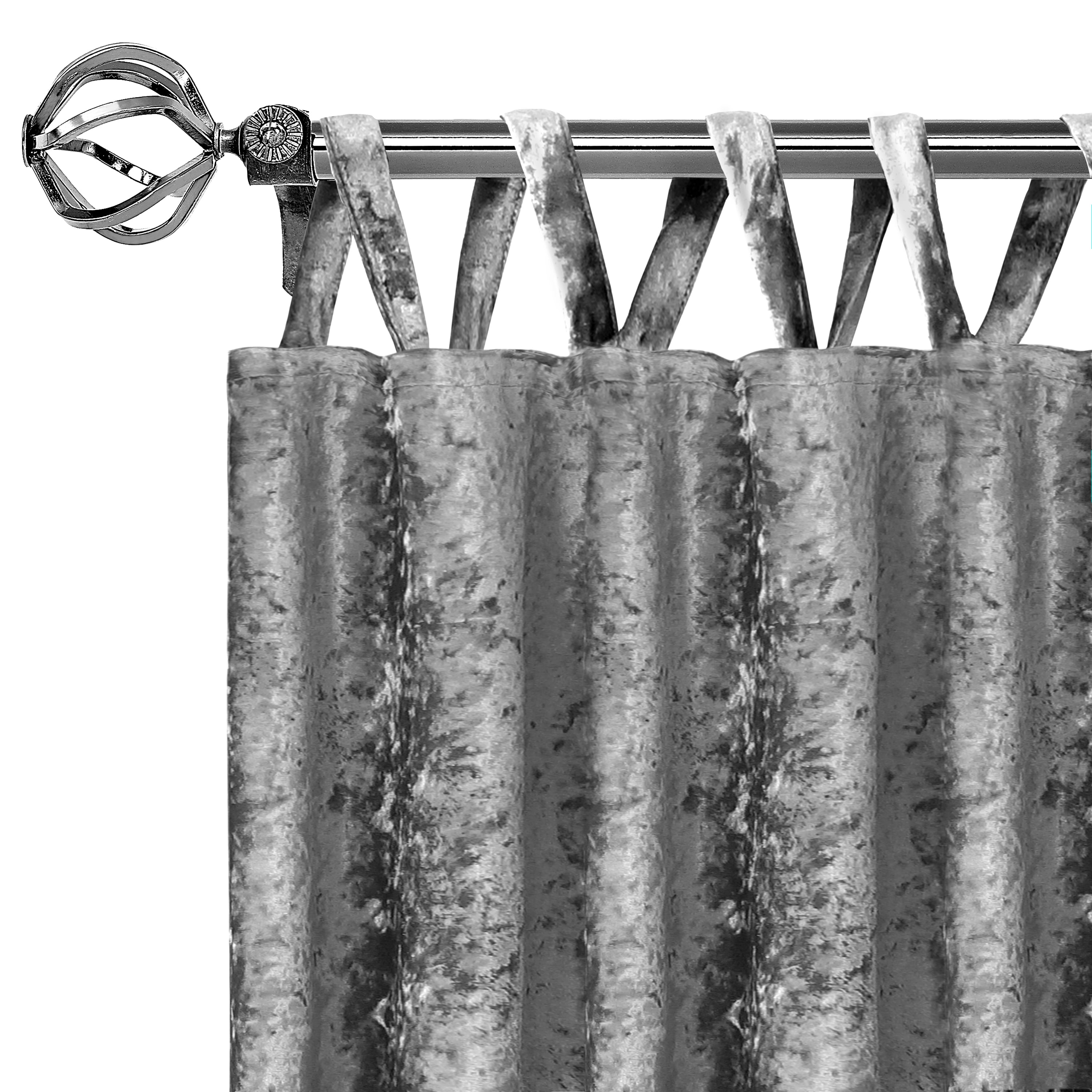 Achim Harper Criss-Cross Window Curtain Panel - 50x84 Grey