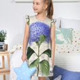 thumbnail image 4 of Fotbe Vintage Flower Vestido de Dormir para Niñas de 3 a 10 Años, Mangas Cortas, Estilo Princesa, Pijama Camisón con Mangas Voladas-Small, 4 of 6