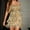 Gold, variant on CALAFEBILA Winter Dresses for Women 2025,Women's Sequin Party Party Ball Dress Square Neck Fringe Tassels Bodycon Mini Dress