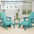 thumbnail image 2 of Weather-Resistant HDPE Adirondack Ottoman Footrest,Durable Resin Easy-Clean Sturdy Footrest for Porch Poolside Lawn Backyard, 2 of 7