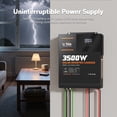 thumbnail image 6 of LiTime 3500W Pure Sine Wave Solar Inverter Charger, 48V DC to 120V AC All-in-One Solar Inverter, Built in 80A MPPT Charge Controller, for 48V Lead Acid/LiFePO4 Battery, Home Energy Storage, Off-Grid, 6 of 8