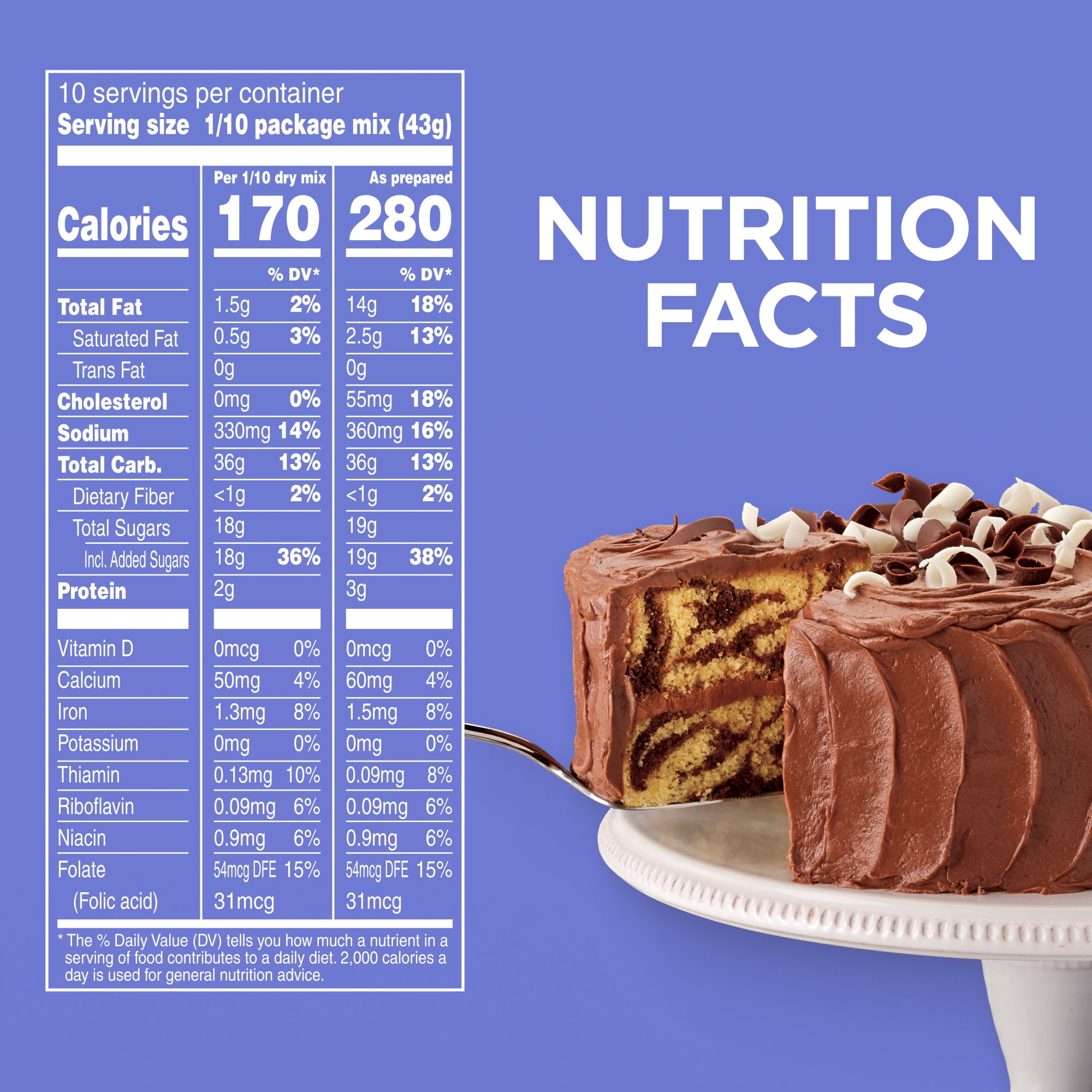 Duncan Hines Signature Perfectly Moist Fudge Marble Cake Mix, 15.25 oz.