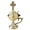 Golden, variant on diollo Incense Burner Brass Censer Christian Orthodox Home Church Cross Greek Byzantine Gold Thurible Height 5.5 Inch