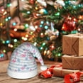 thumbnail image 6 of KLL Christmas Hats for Adults Plush Flamingo and Pineapple Print Santa Hat Xmas Fluffy Santa Claus Hat for Women Men, 6 of 6