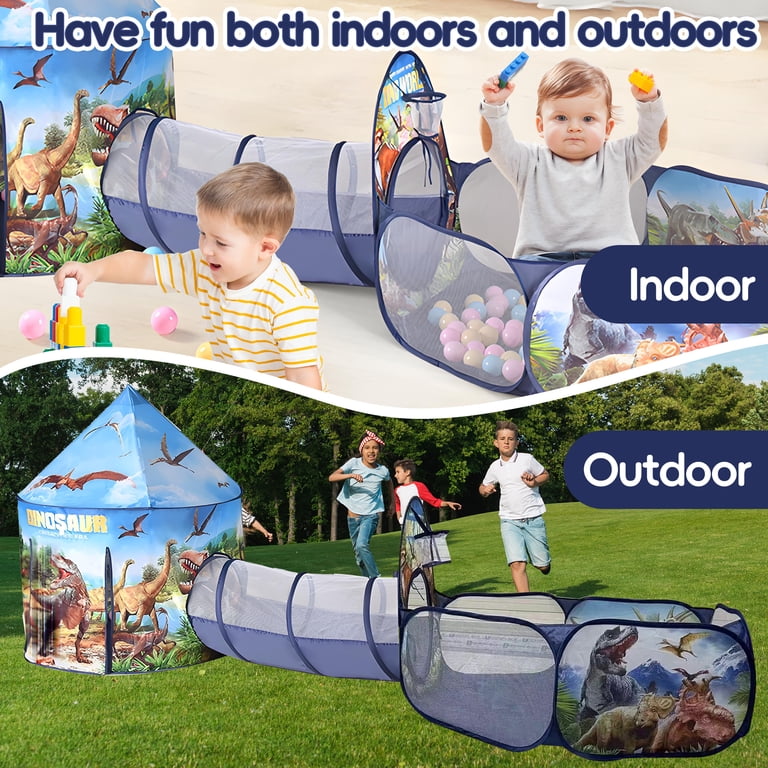YoYFUN 3-in-1 Kids Play Tent with Ball Pit and Tunnel photo 2