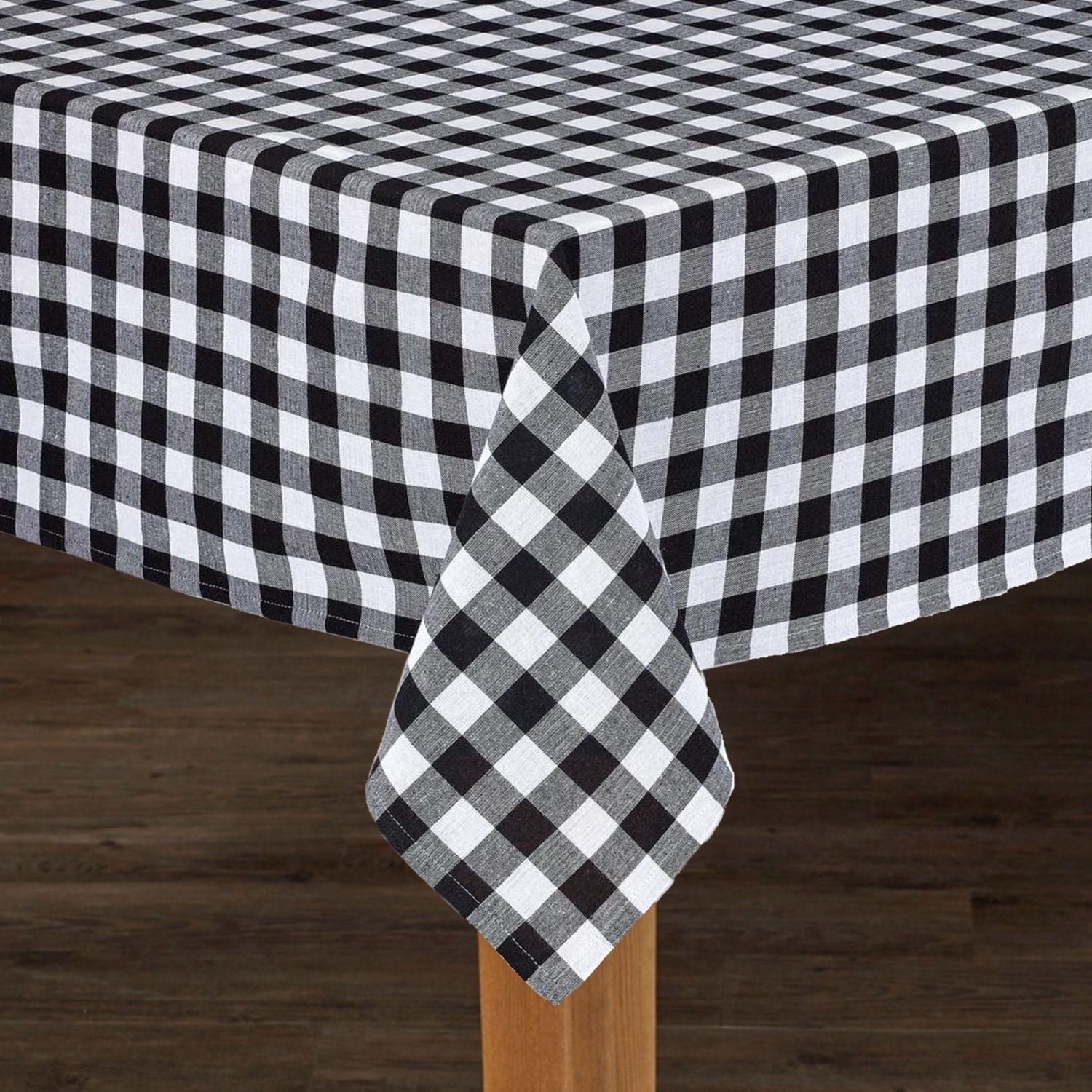 Fabstyles Country Check Nappe Décor de ferme pour une utilisation intérieure/extérieure, pique-niques, barbecues, repas-partage, événements d'été, salon et salle à manger Tailles 54 x 72 60 120 po