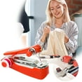 thumbnail image 3 of PEONAVET Mini Sewing Portable Needlework Hand-Held Clothes Fabrics Sewing, 3 of 8