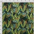 thumbnail image 3 of oneOone Viscose Jersey Light Green Fabric Tropical Leaves & Leopard Sewing Fabric By The Yard Printed Diy Clothing Sewing Supplies 60 Inch Wide, 3 of 5