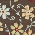 thumbnail image 4 of SAFAVIEH Blossom Linnaea Floral Flowers Wool Area Rug, Brown/Multi, 6' x 6' Square, 4 of 4