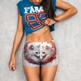 thumbnail image 3 of Fotbe White Red Cat Couple Shorts Sin Costuras – Shorts Deportivos de Cintura Alta para Mujer, Elásticos para Gimnasio, Yoga, Running o Ciclismo-X-Large, 3 of 8